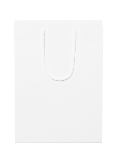 FSC® White Matt Laminated Rope Handle Paper Bags