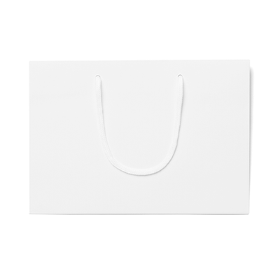 FSC® White Matt Laminated Rope Handle Paper Bags