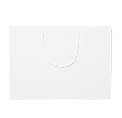 FSC® White Matt Laminated Rope Handle Paper Bags