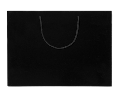FSC® Black Matt Laminated Rope Handle Paper Bags