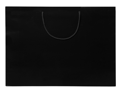 FSC® Black Matt Laminated Rope Handle Paper Bags