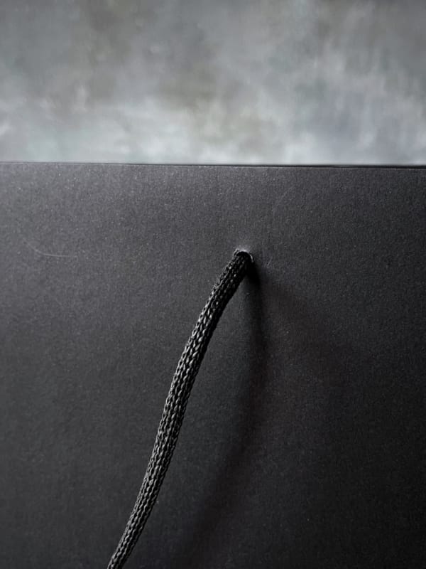 FSC® Black Dyed Paper Rope Handle Bags | Paper Bag Co