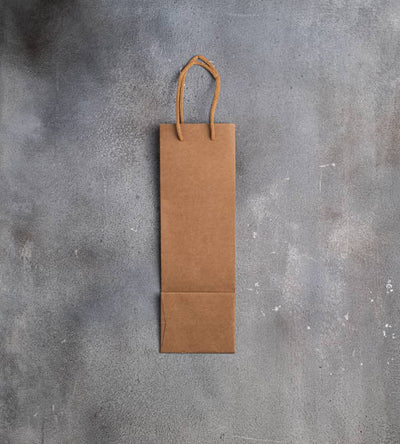FSC® Brown Kraft Rope Handle Bottle Bags - 120x100x370mm