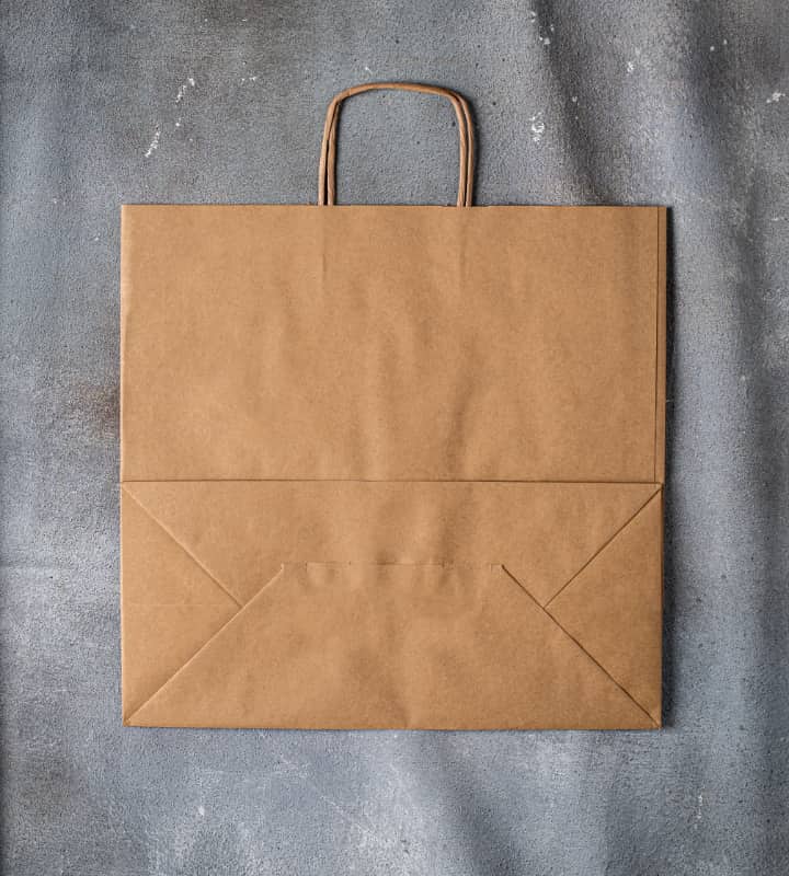 Twisted Handle Kraft Paper Bag - Brown 400x180x390mm