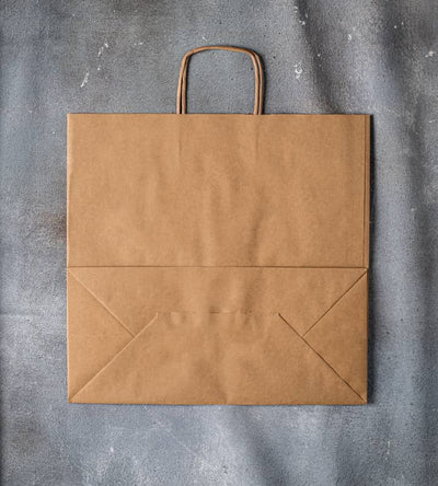 Twisted Handle Kraft Paper Bag - Brown 400x180x390mm