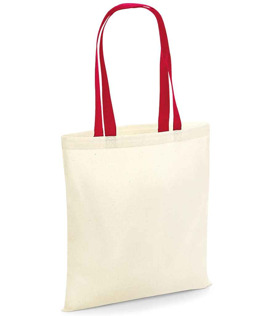 Westford Mill Bag For Life - Contrast Handles natural/red