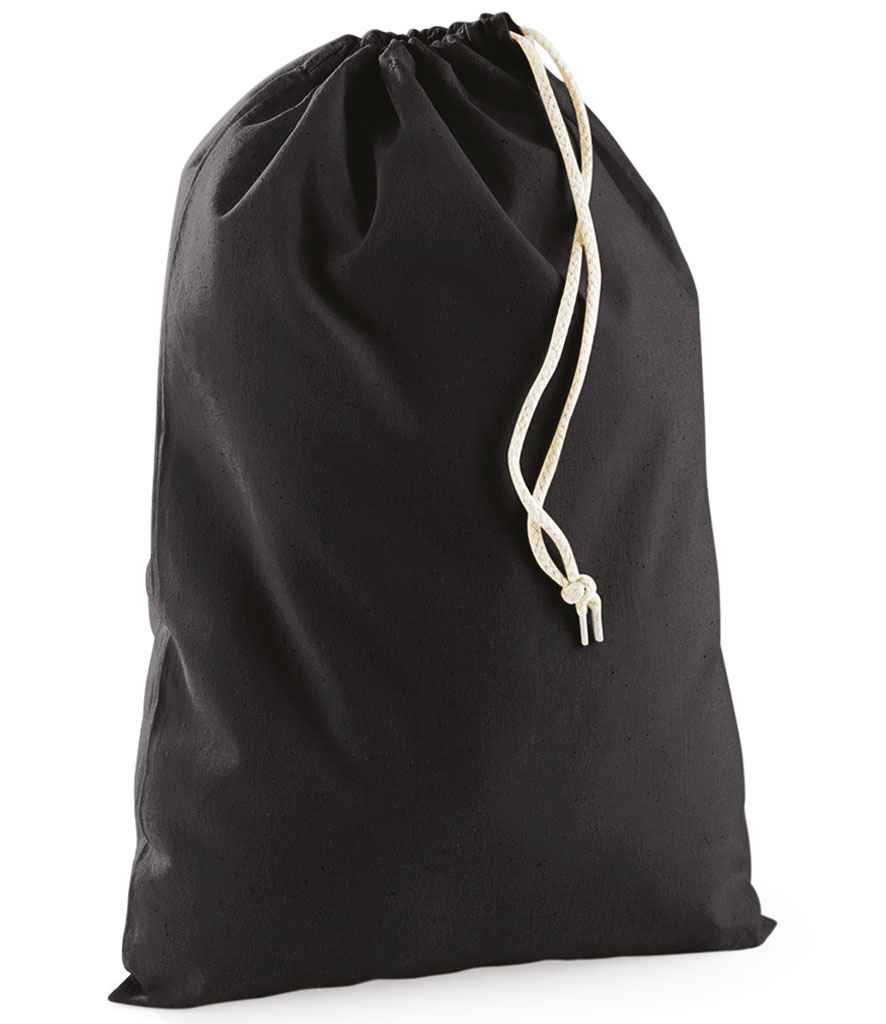 Westford Mill Cotton Stuff Bag black