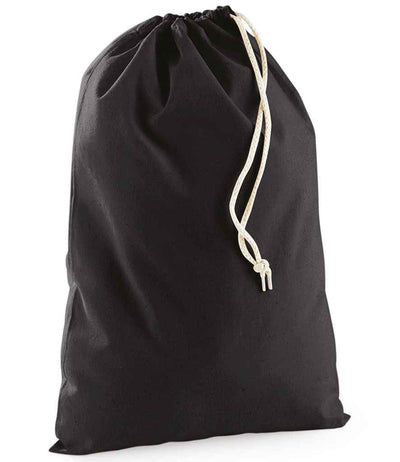 Westford Mill Cotton Stuff Bag black