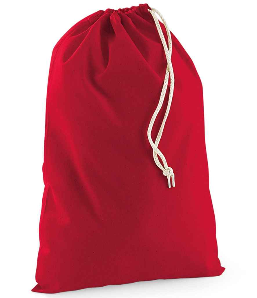 Westford Mill Cotton Stuff Bag red