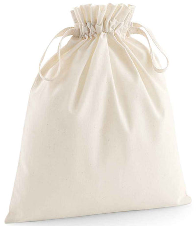 Westford Mill Organic Cotton Drawcord Bag natural