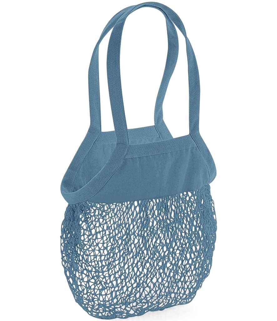 Westford Mill Organic Cotton Mesh Grocery Bag blue
