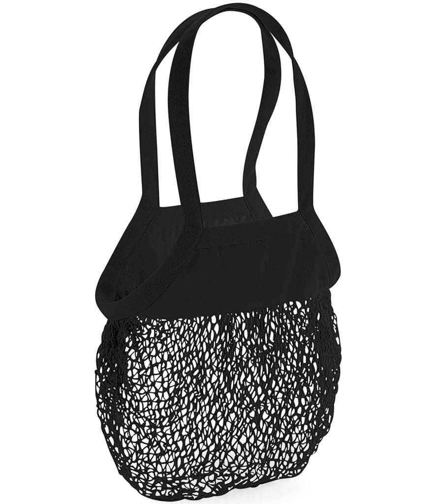 Westford Mill Organic Cotton Mesh Grocery Bag black