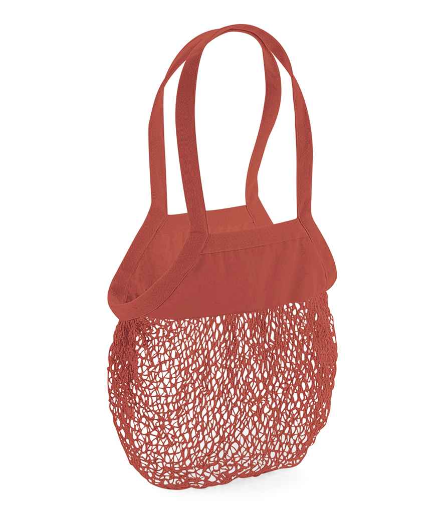 Westford Mill Organic Cotton Mesh Grocery Bag orange rust