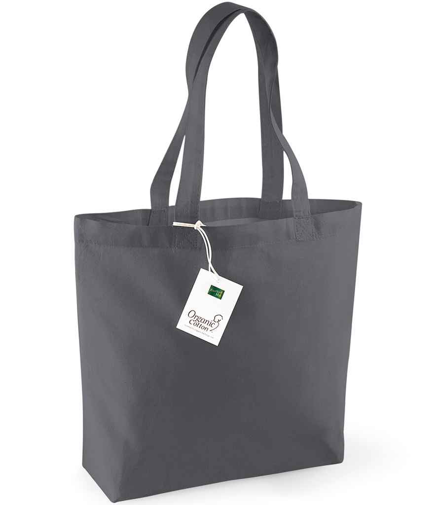 Westford Mill Organic Cotton Shopper graphite grey