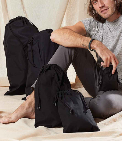 Westford Mill Premium Cotton Stuff Bags black