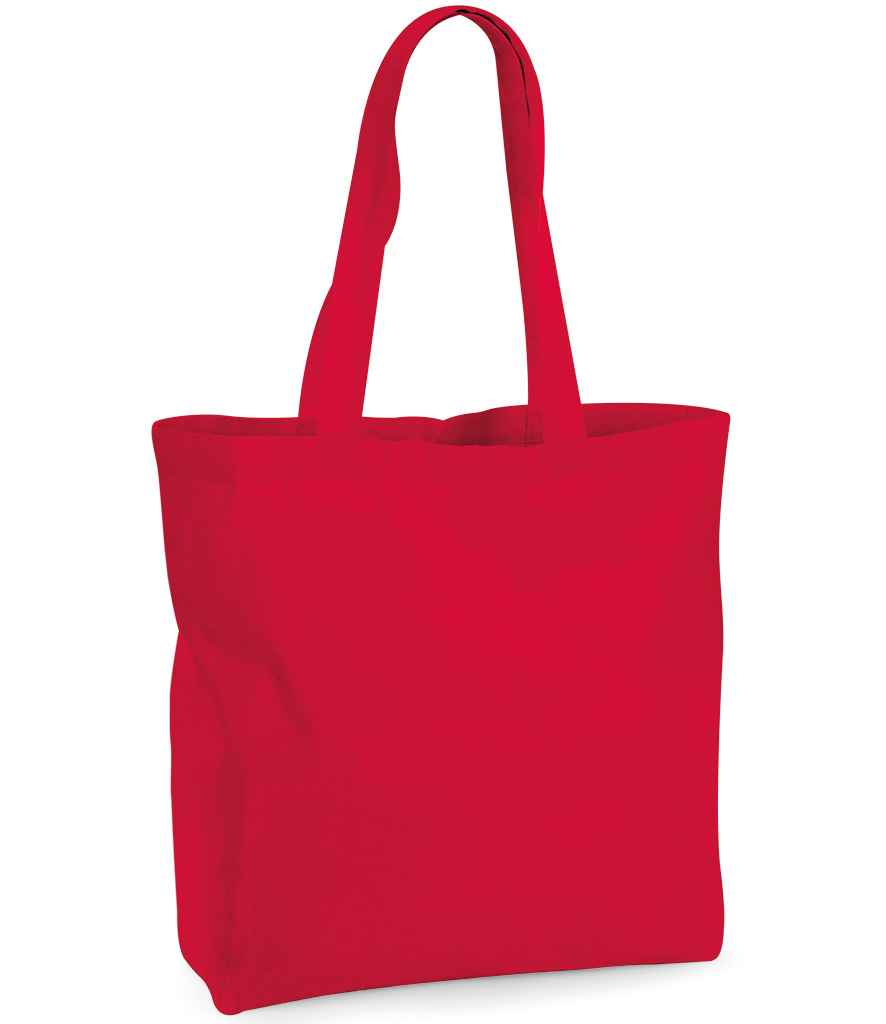Westford Mill Organic Premium Cotton Maxi Tote Bag red
