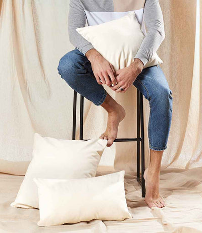 Westford Mill Fairtrade Cotton Canvas Cushion Covers natural