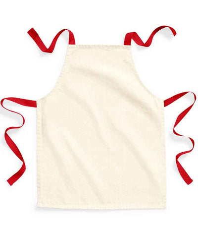 Westford Mill Fairtrade Kids Craft Apron natural/red