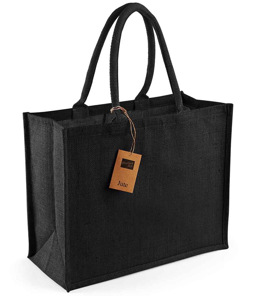 Westford Mill Jute Classic Shopper black