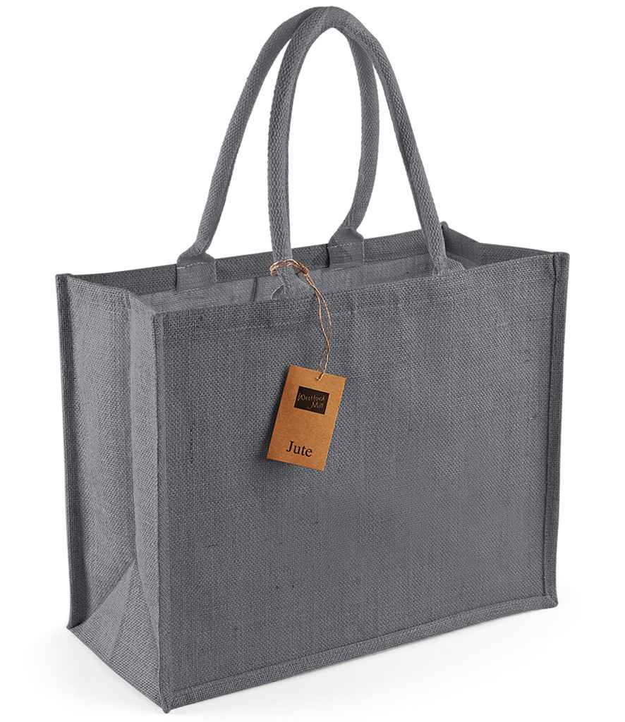 Westford Mill Jute Classic Shopper grey