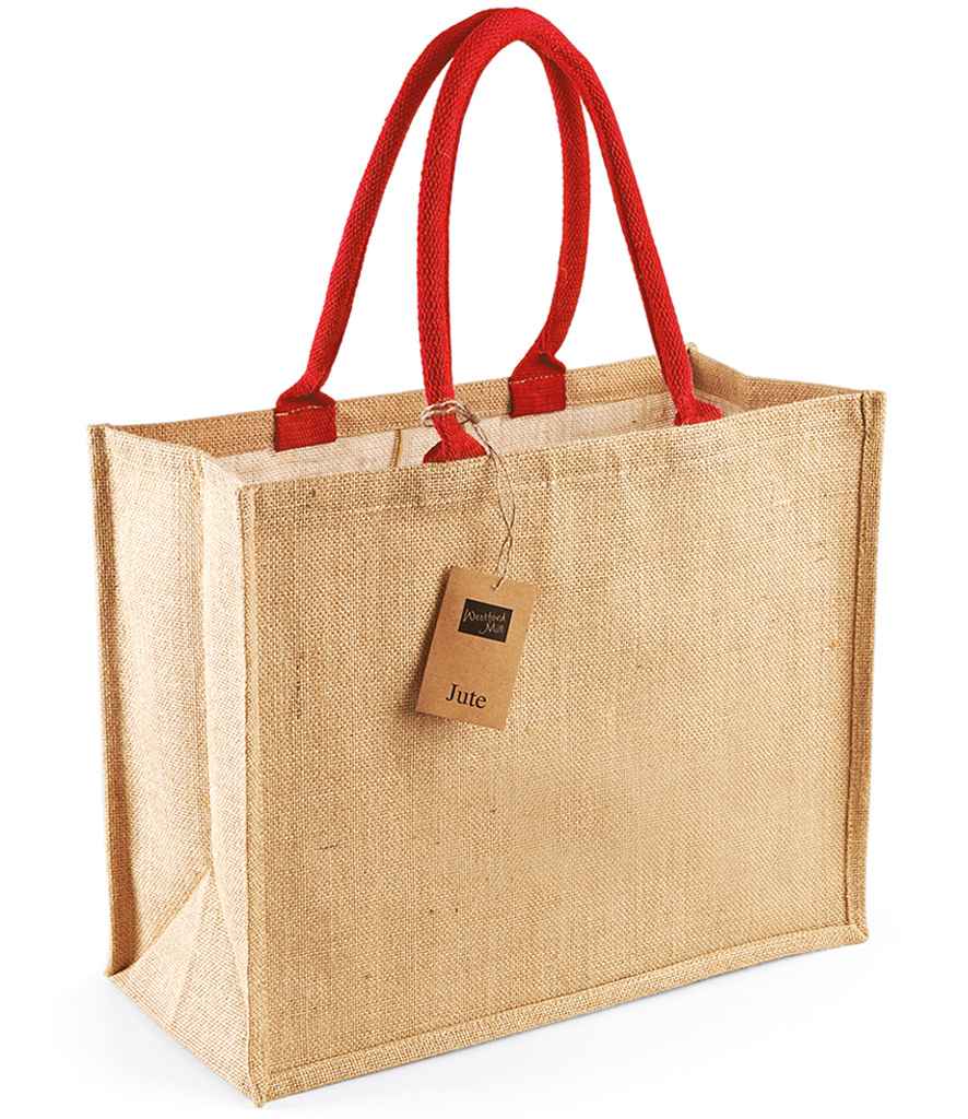 Westford Mill Jute Classic Shopper natural/red