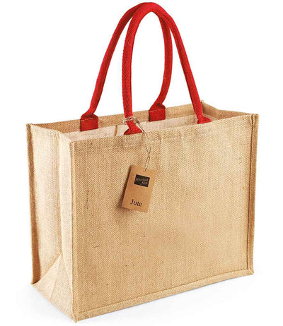 Westford Mill Jute Classic Shopper natural/red