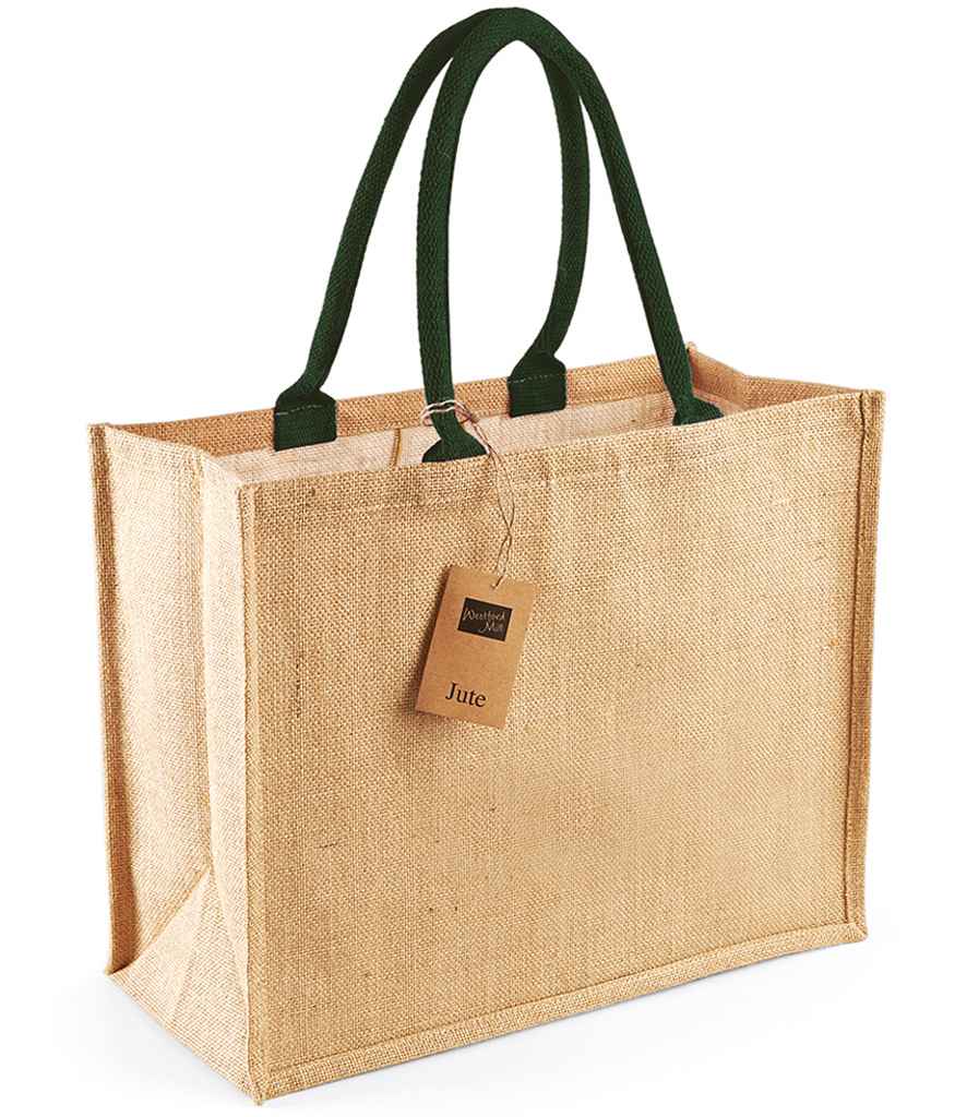 Westford Mill Jute Classic Shopper natural/forest green