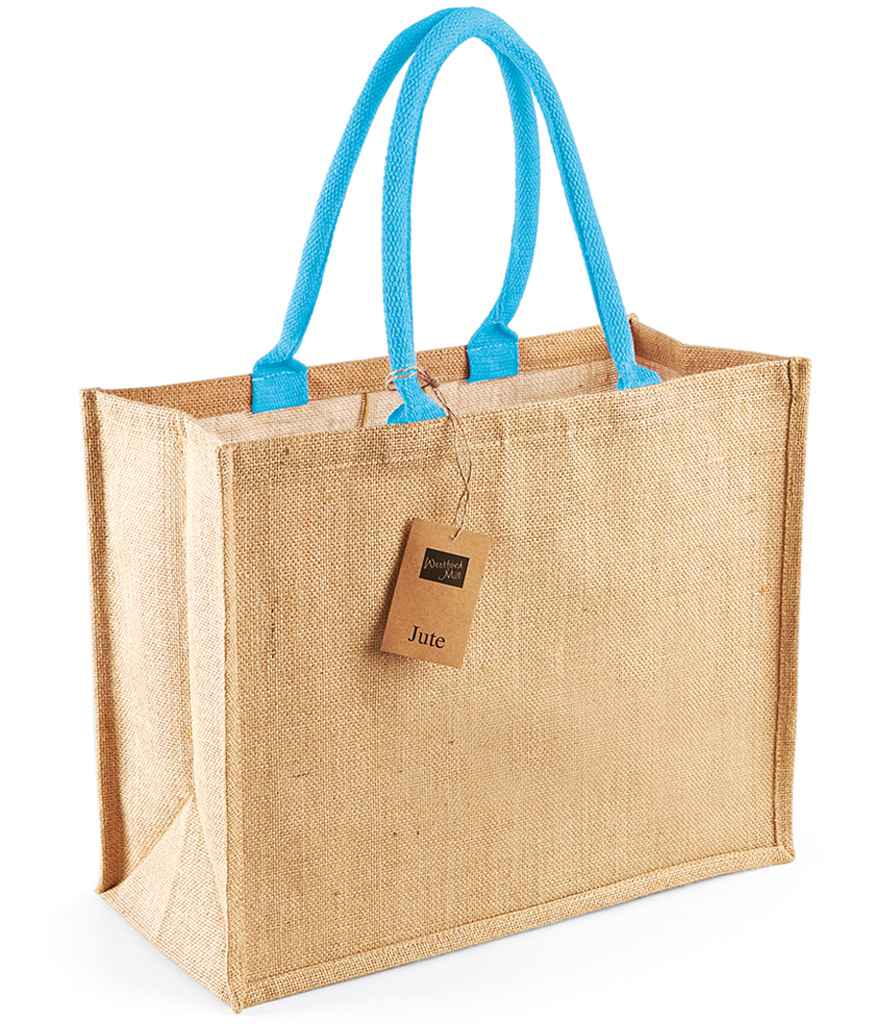 Westford Mill Jute Classic Shopper natural/surf blue