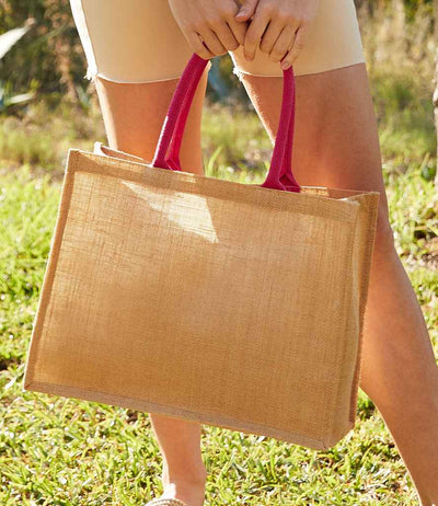 Westford Mill Jute Classic Shopper natural/fuchsia
