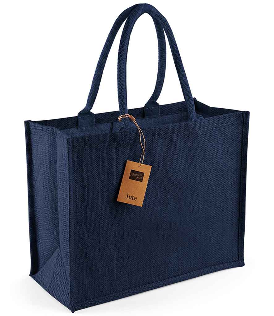 Westford Mill Jute Classic Shopper navy