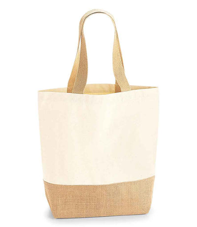 Westford Mill Jute Base Canvas Tote Bag