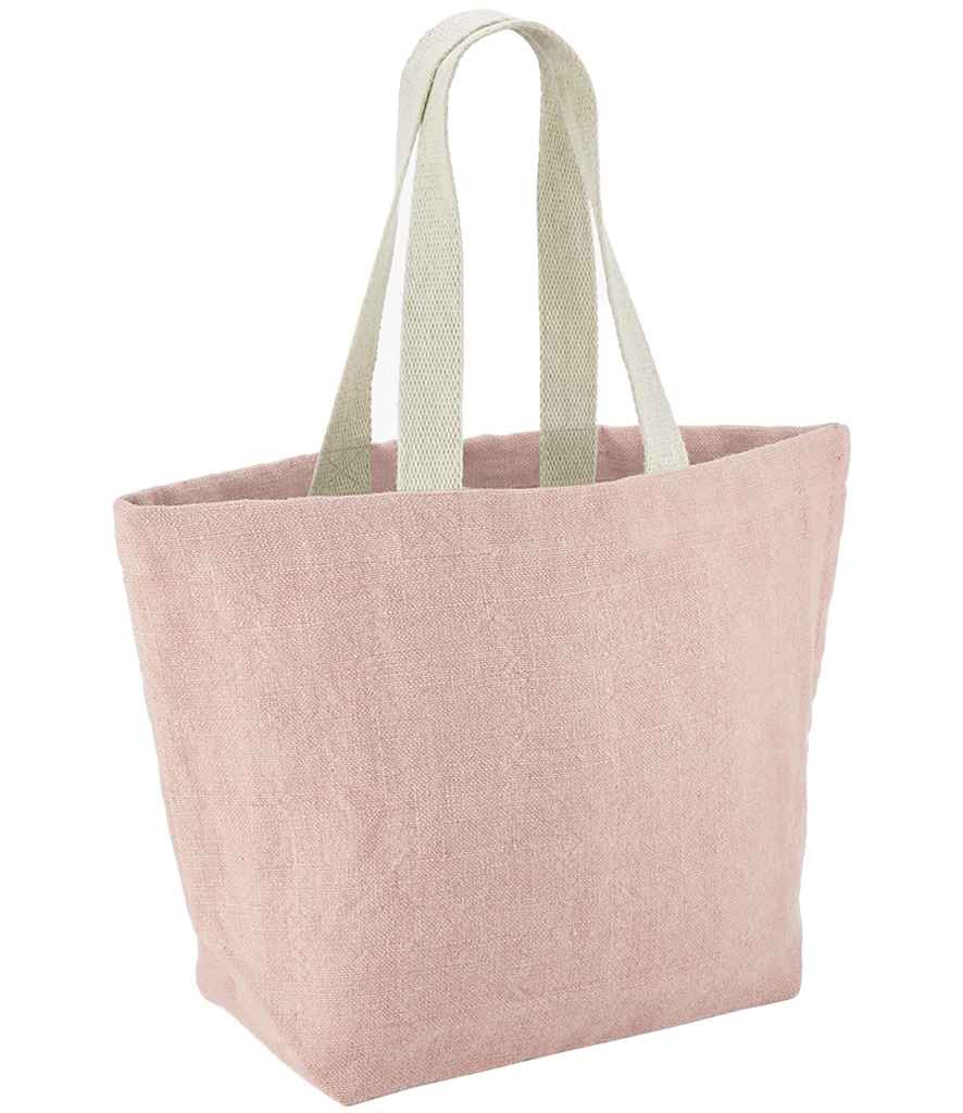 Westford Mill Soft Washed Jute Beach Bag pink