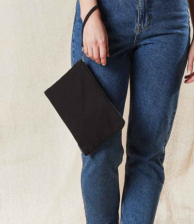 Westford Mill Canvas Wristlet Pouch black