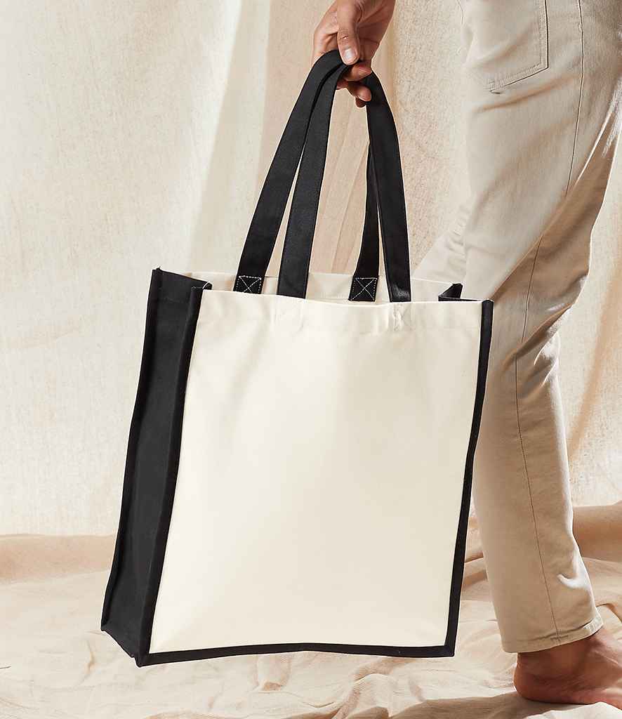 Westford Mill Gallery Canvas Tote natural/black