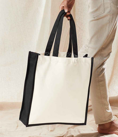 Westford Mill Gallery Canvas Tote natural/black