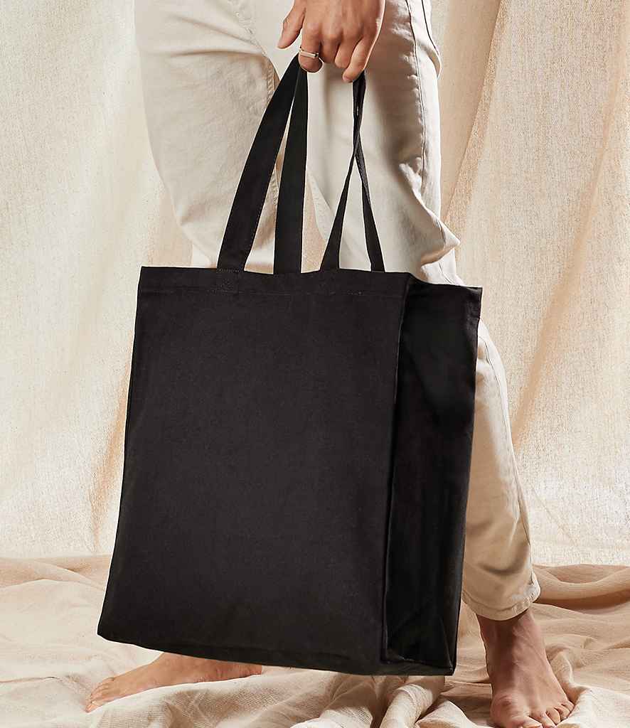 Westford Mill Fairtrade Cotton Classic Shopper black