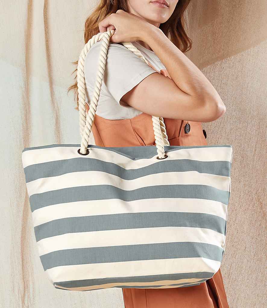 Westford Mill Nautical Beach Bag natural/grey