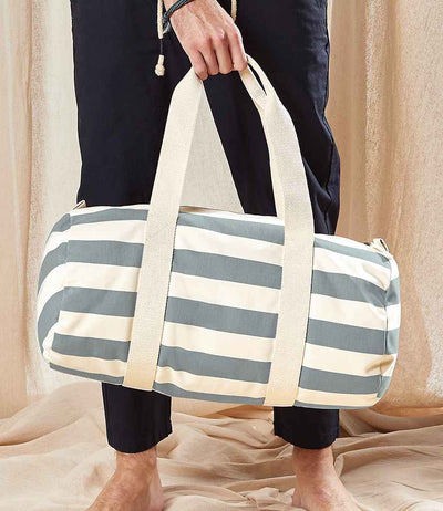Westford Mill Nautical Barrel Bag natural/grey