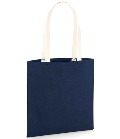 Westford Mill EarthAware® Organic Bag For Life - Contrast Handles French navy/natural