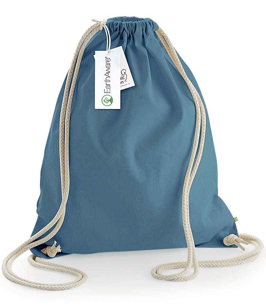 Westford Mill EarthAware® Organic Gymsac airforce blue