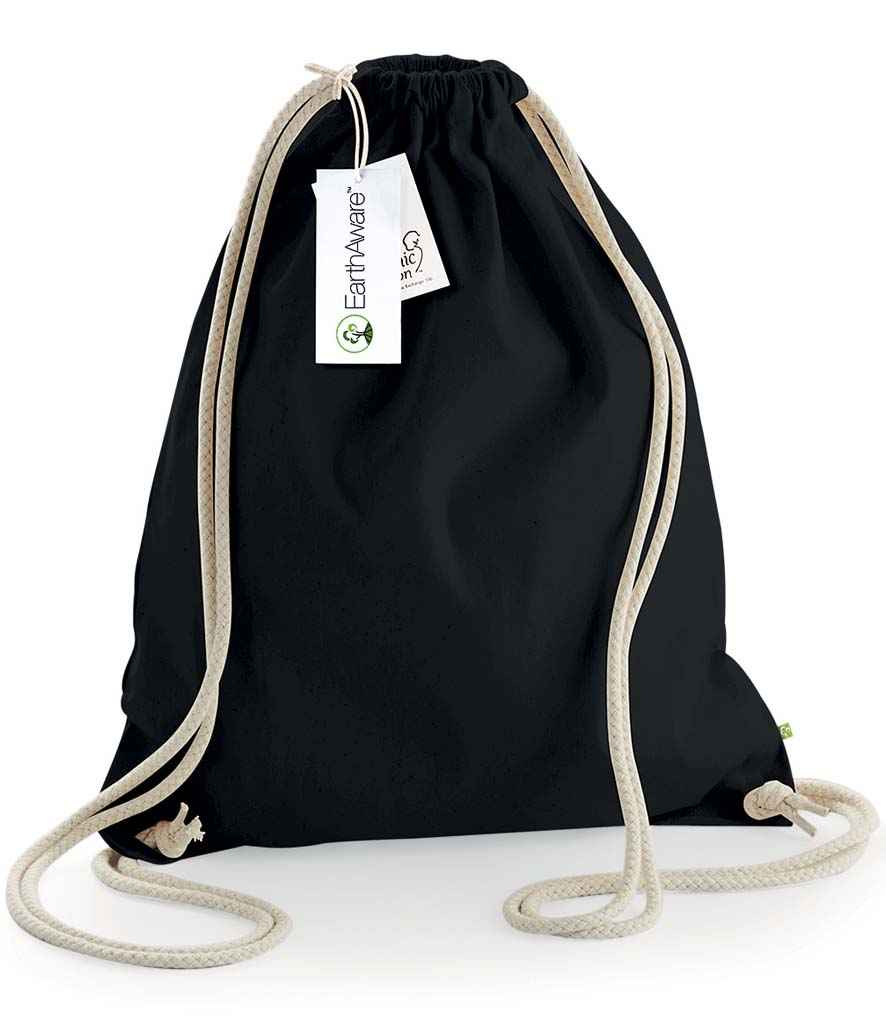 Westford Mill EarthAware® Organic Gymsac black/natural