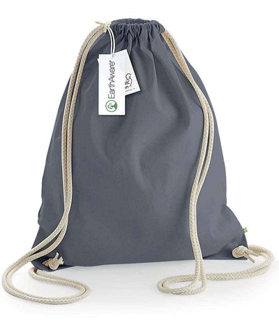 Westford Mill EarthAware® Organic Gymsac graphite grey