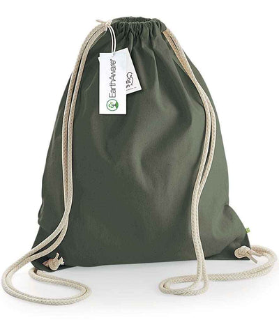 Westford Mill EarthAware® Organic Gymsac olive green