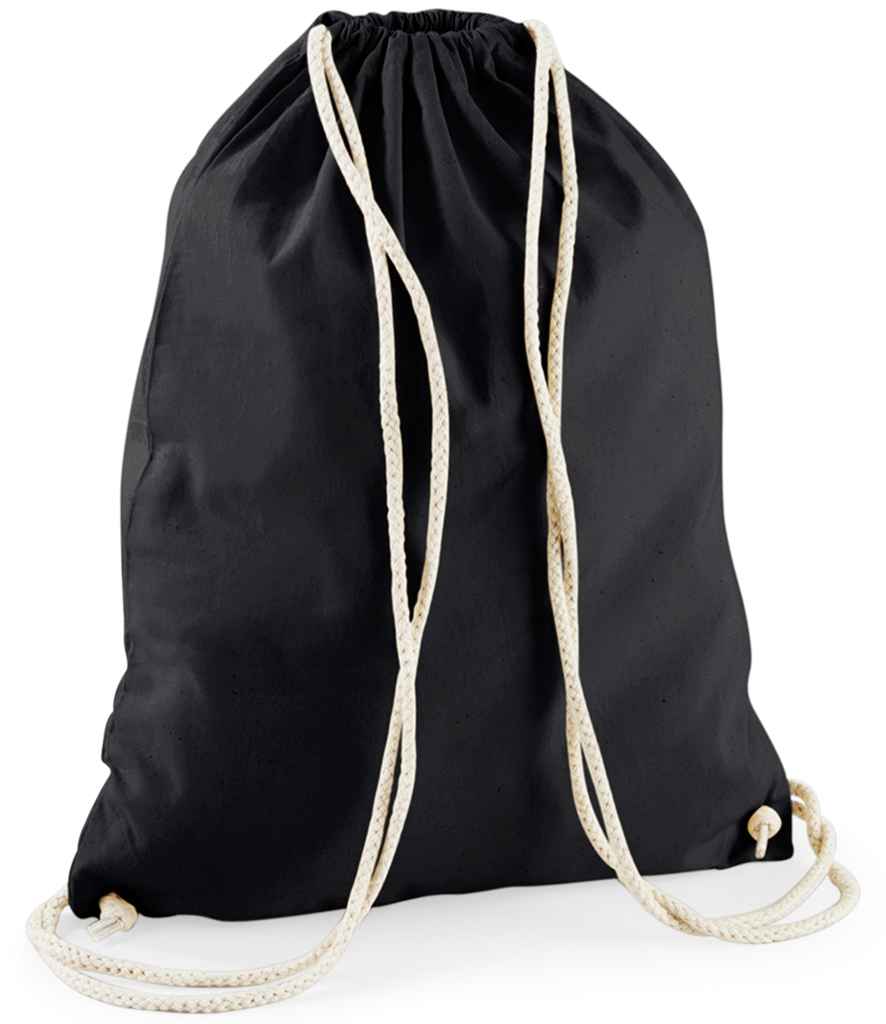 Westford Mill Recycled Cotton Gymsac black
