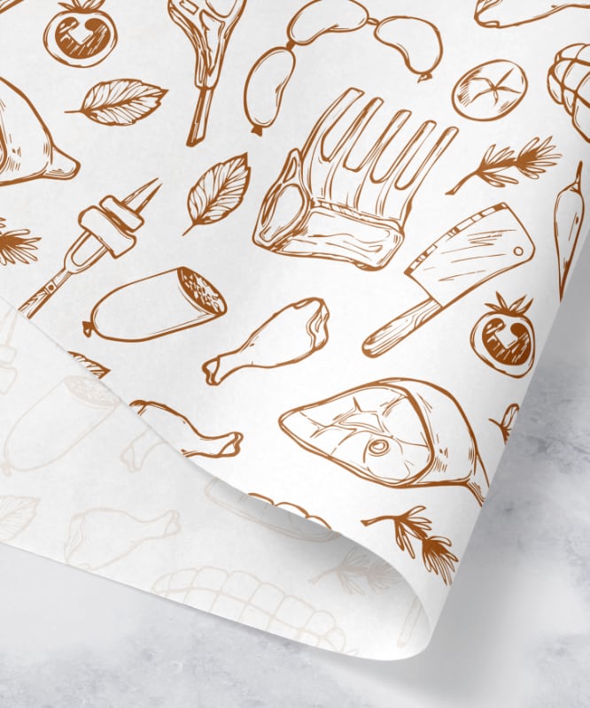 White 40gsm Greaseproof Paper - 297x210mm