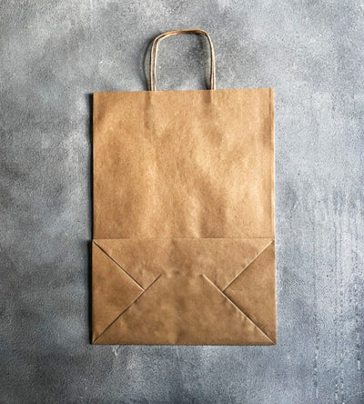 Twisted Handle Kraft Paper Bag - Brown 240x100x320mm