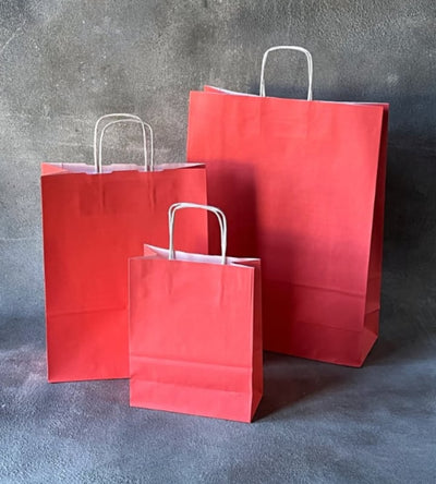 FSC® Coloured Twisted Handle Kraft Paper Bags