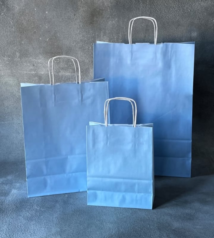 FSC® Coloured Twisted Handle Kraft Paper Bags