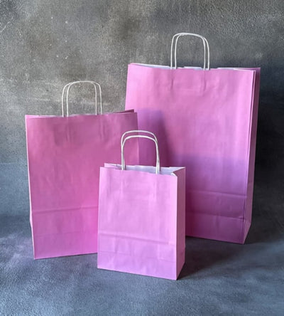 FSC® Coloured Twisted Handle Kraft Paper Bags