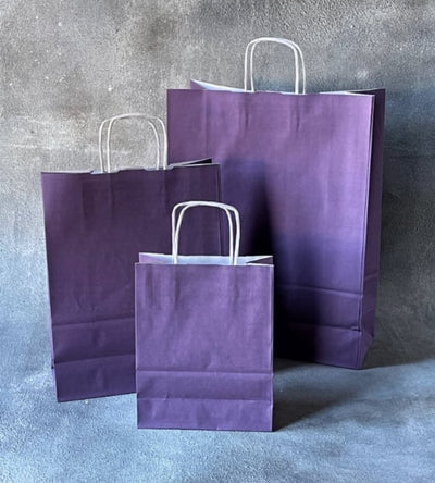 FSC® Coloured Twisted Handle Kraft Paper Bags